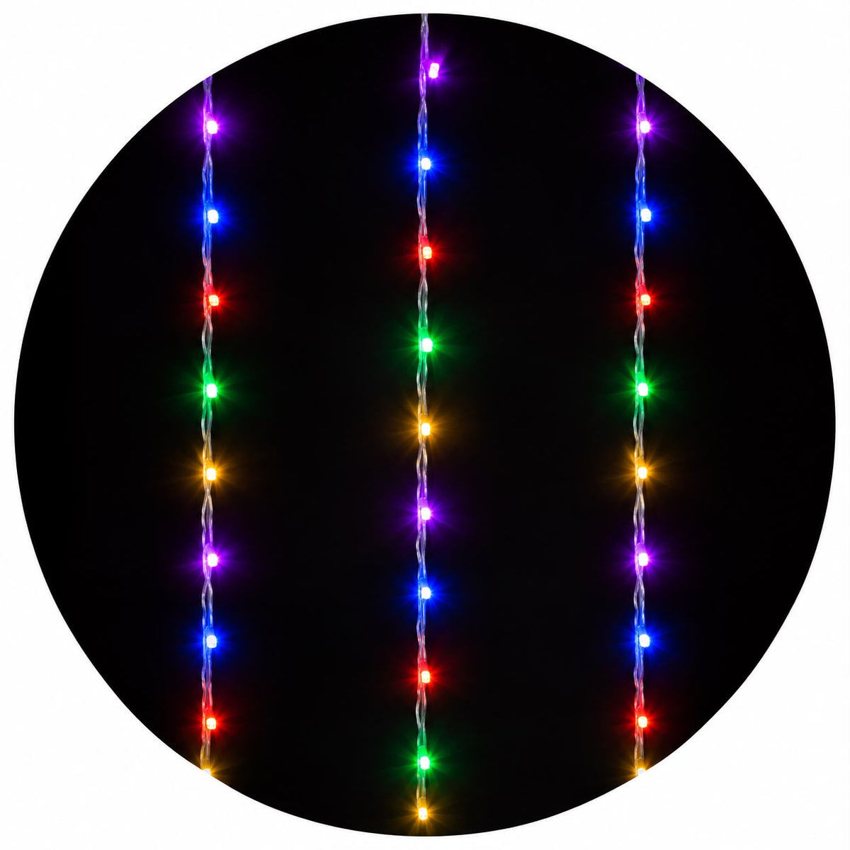 600L SERIE DE CORTINA LED'S MAGICA COLOR 3x3MTS JL1315C