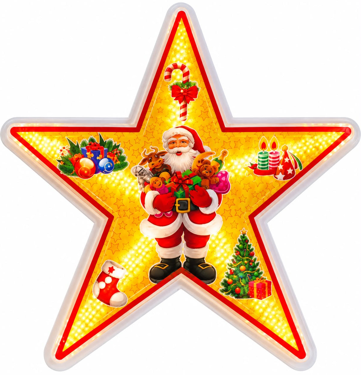 FIGURA DECO SANTA MULTICOLOR 28577 40CM