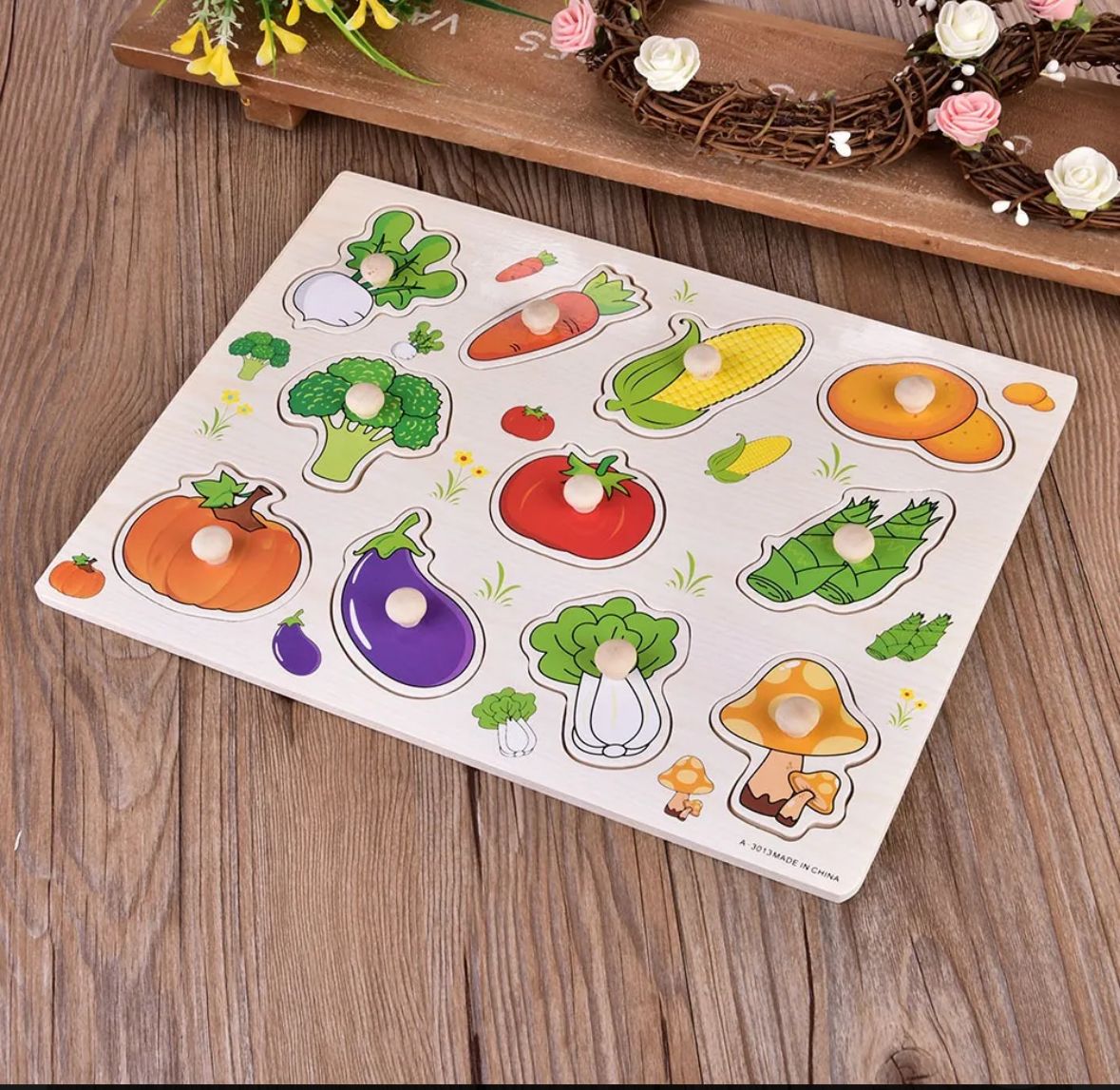 TABLERO DE ENCAJE-PIZARRON FRUTAS GM1326-1E-11