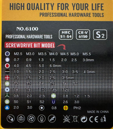 SET DE DESTORNILLADORES GM402-10H-51