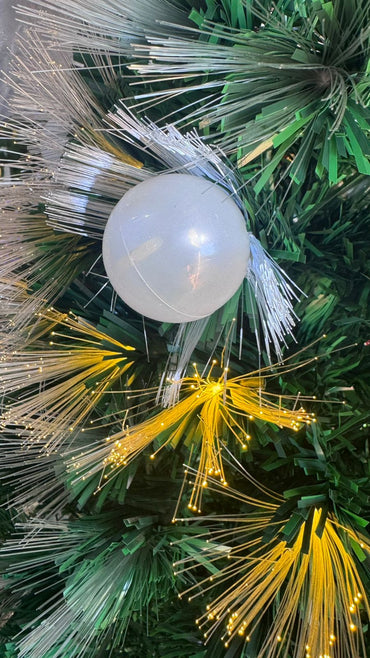 ARBOL DE NAVIDAD 180CM FOCO C/LUZ FIBRA OPTICA GM611-8A-10