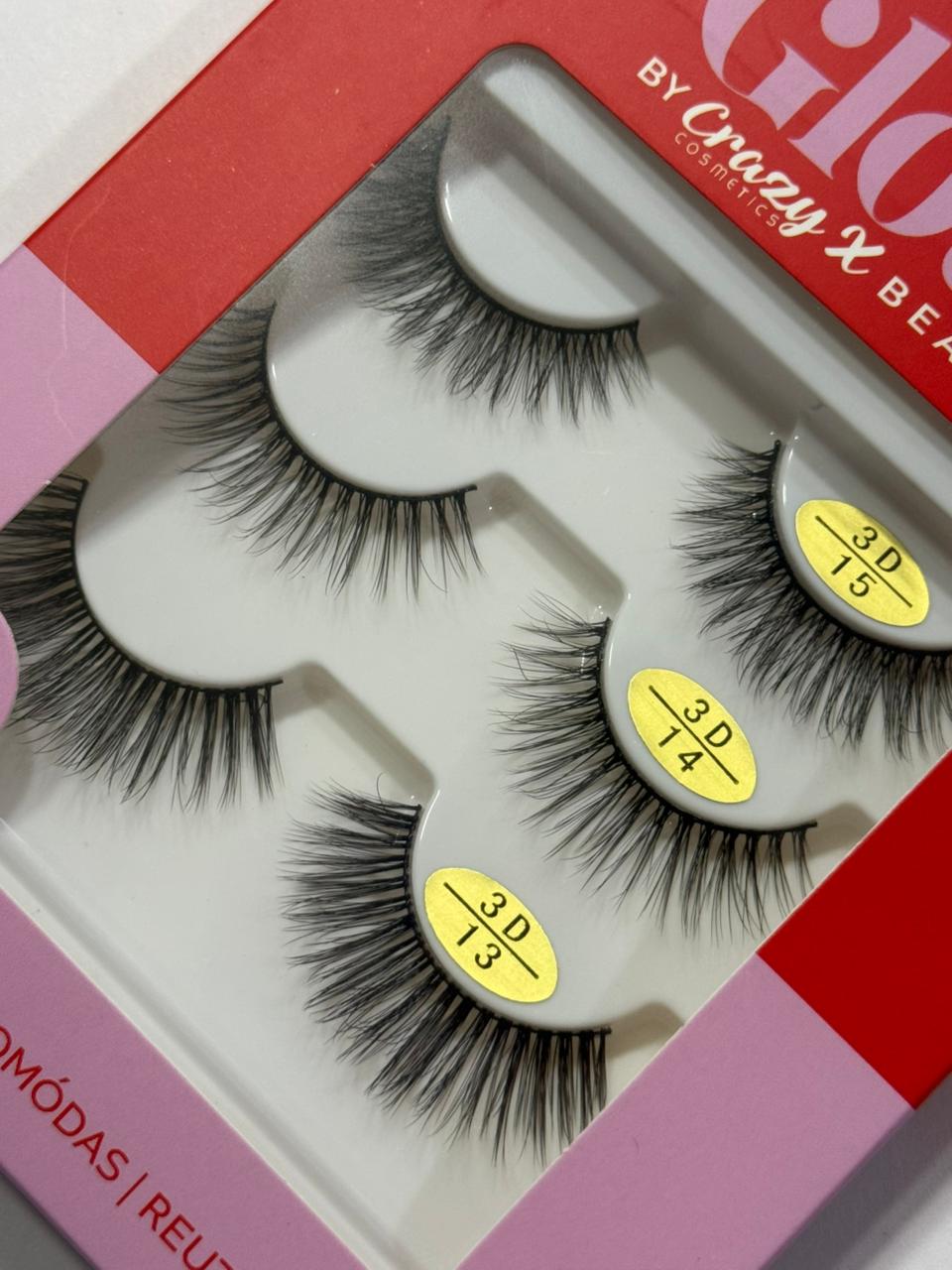 SET PESTAÑAS 3D GLOW BEAUTY 3PZAS GM1233-3A-2