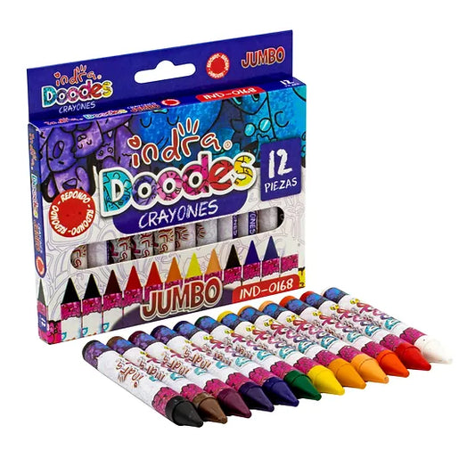 CRAYONES JUMBO 12PZAS IND-0168