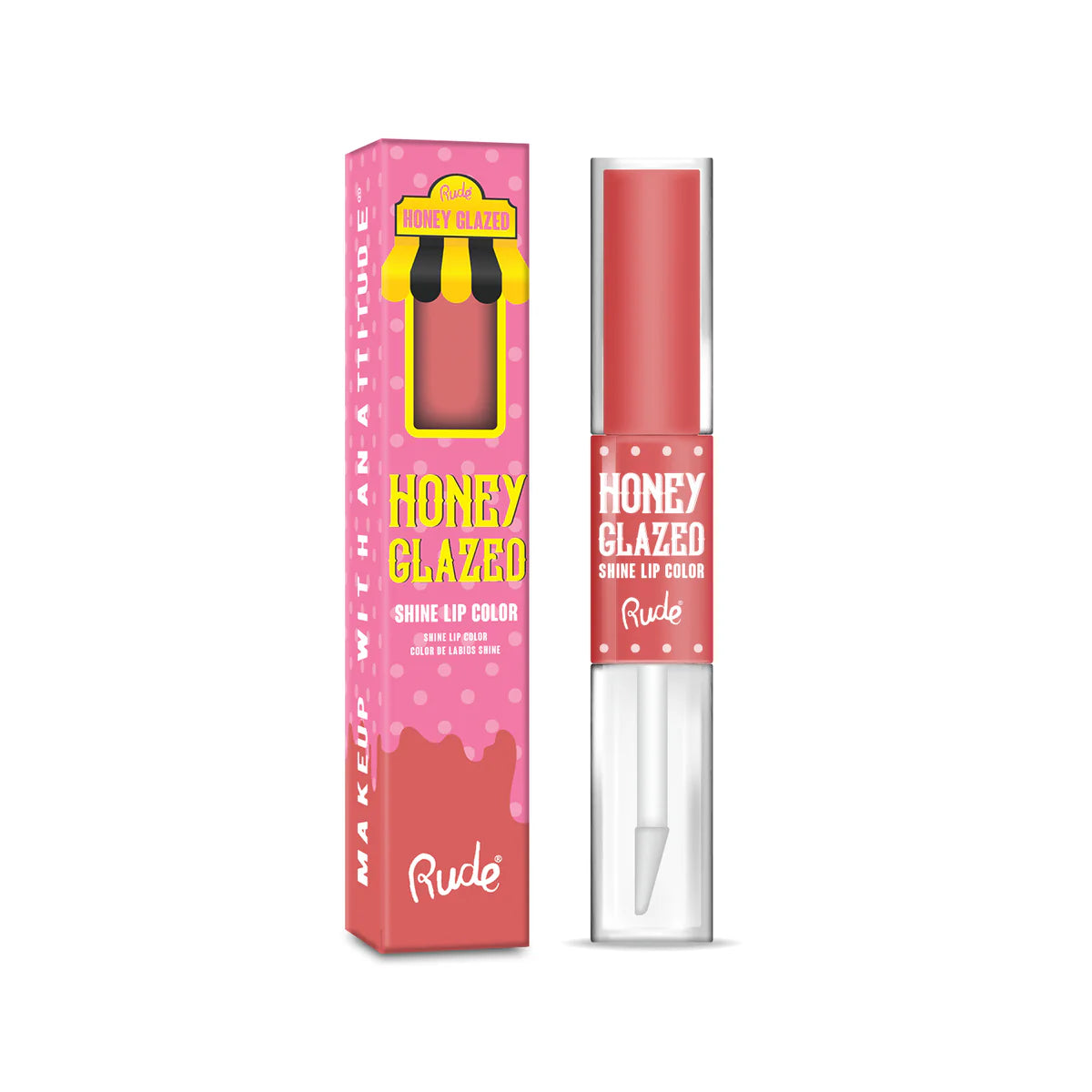 Color de labios con brillo glaseado de miel