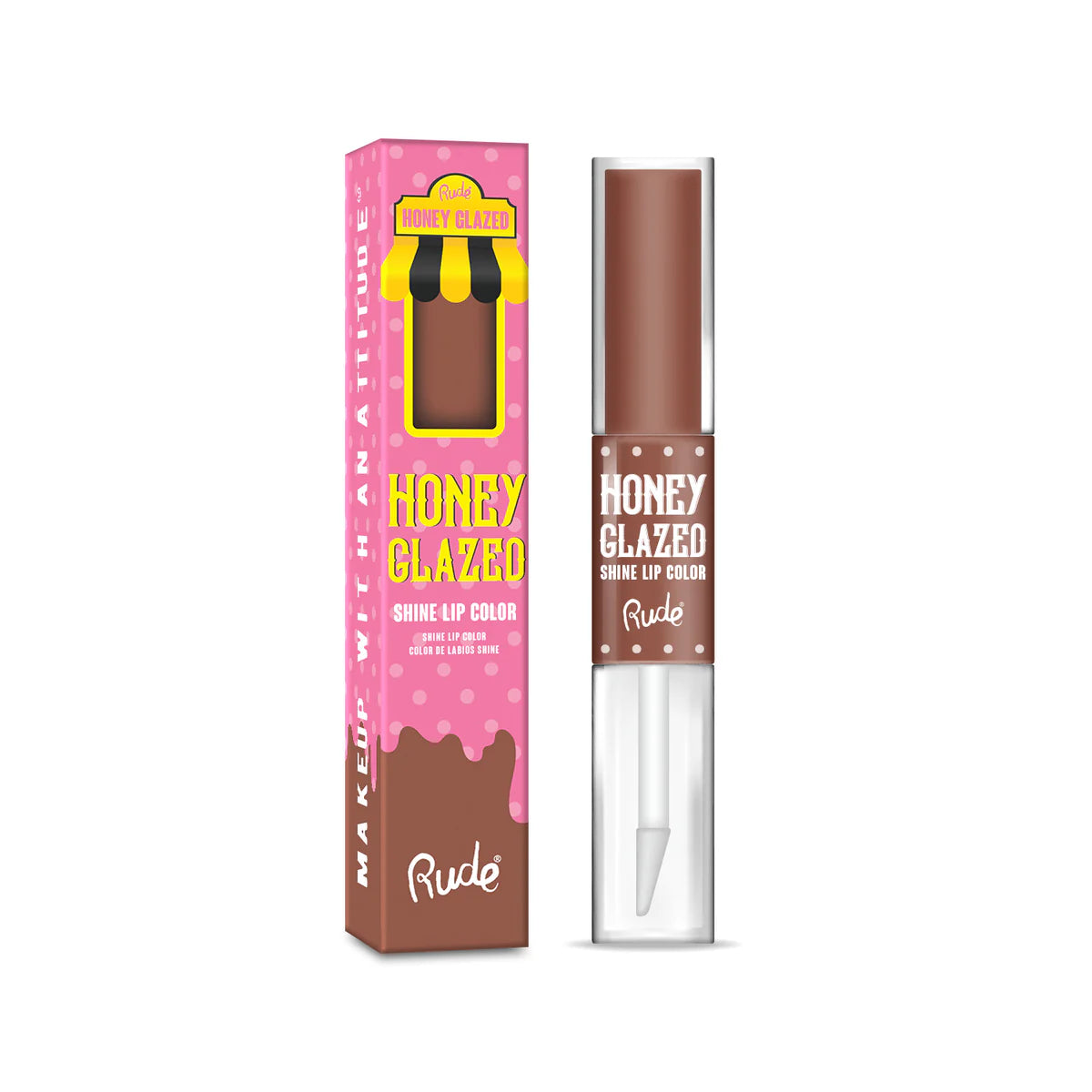 Color de labios con brillo glaseado de miel
