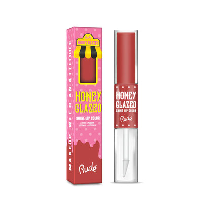 Color de labios con brillo glaseado de miel