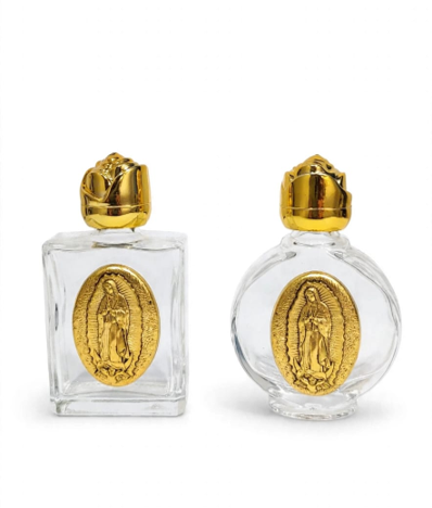 Recuerdo Boda Botella De Cristal Agua Bendita La Virgen