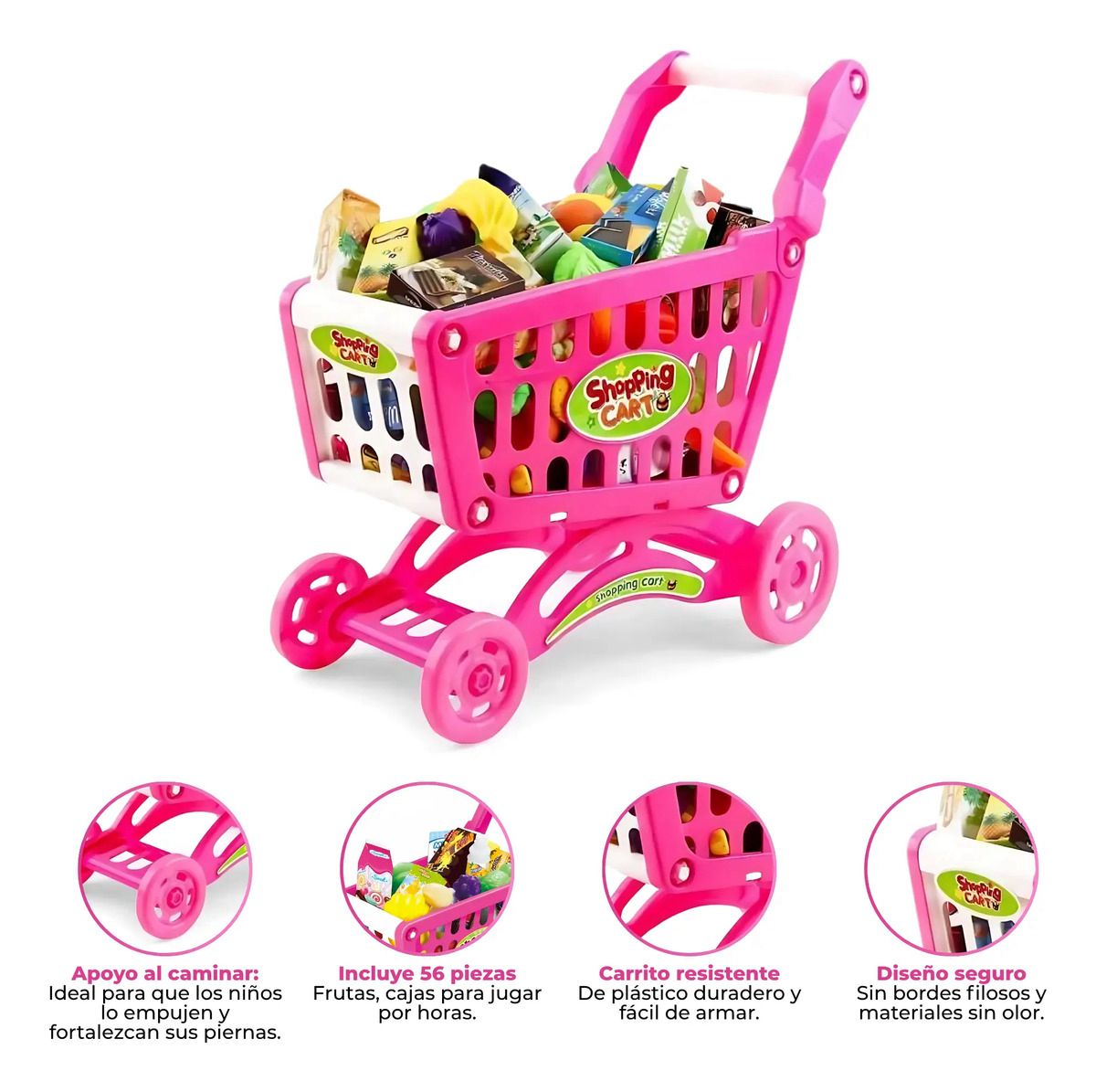 JUGUETE DE CARRITO DE SUPERMERCADO 23.5X19.3 C6654