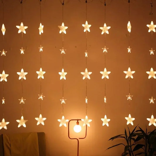 SERIE DECORTINA CON ESTRELLAS LED'S