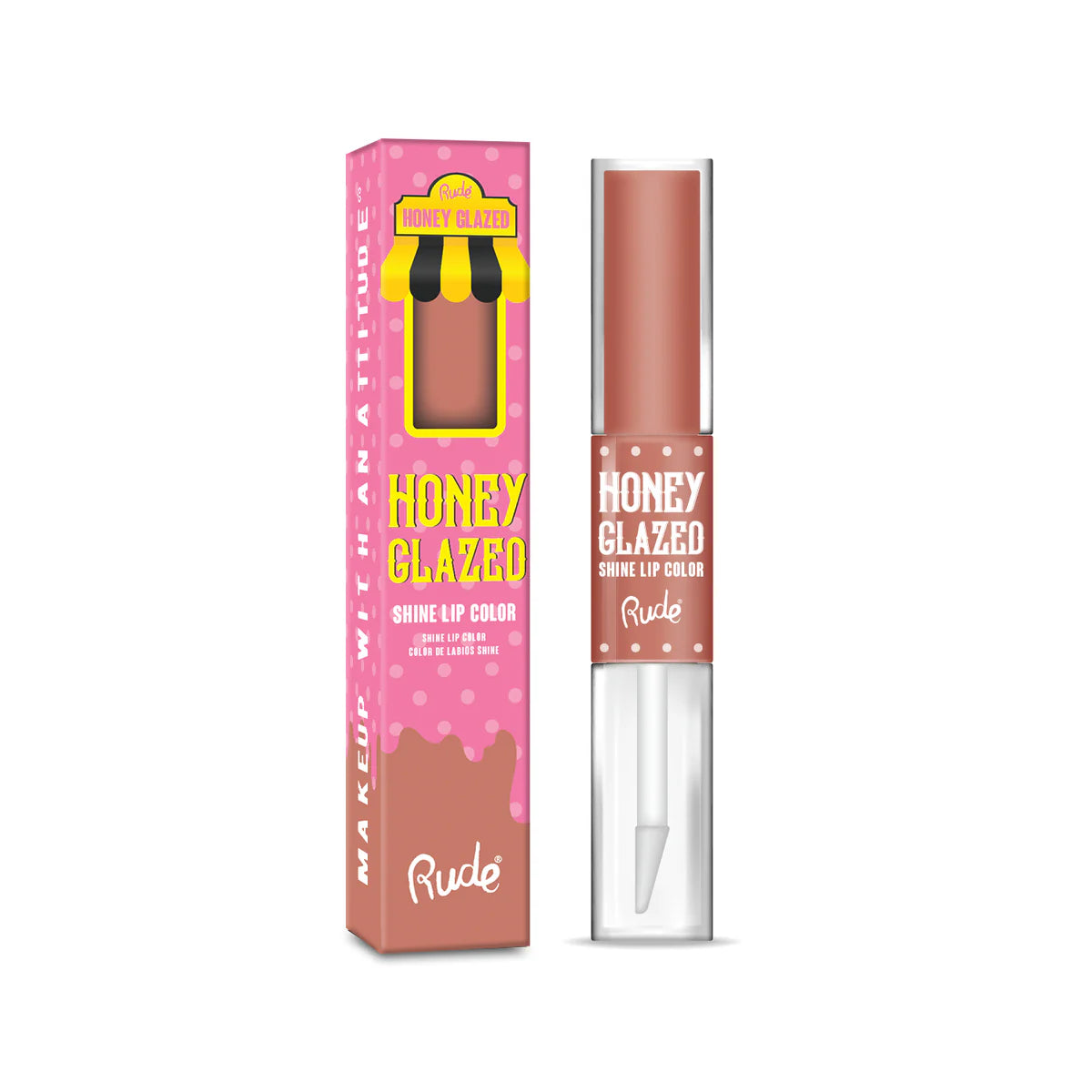 Color de labios con brillo glaseado de miel