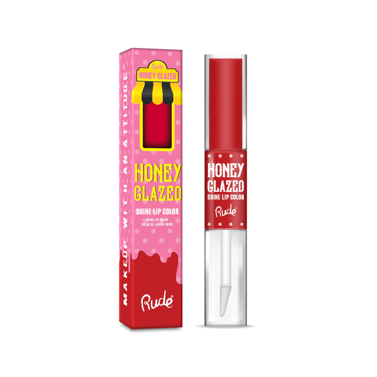 Color de labios con brillo glaseado de miel