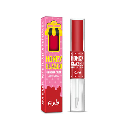 Color de labios con brillo glaseado de miel