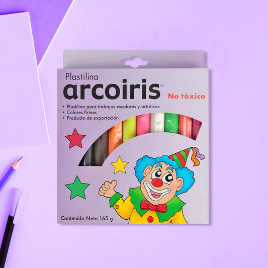 PLASTILINA ARCOIRIS 10 BARRAS COLORIM