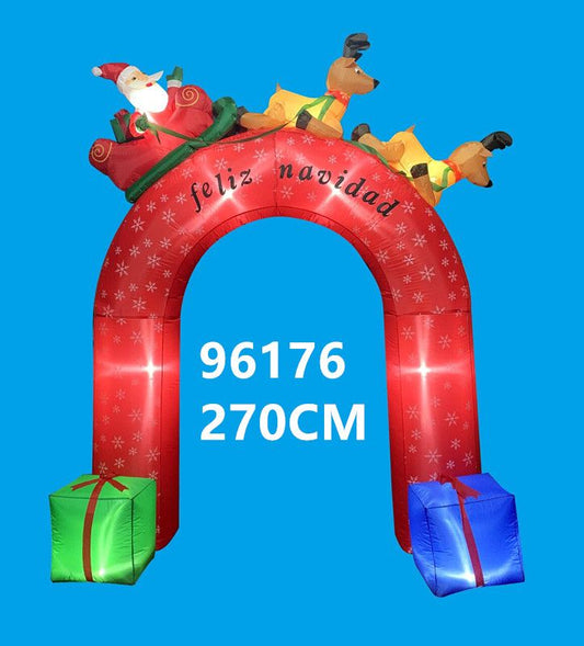 Inflable de arco con trineo de 270 cm JL96176