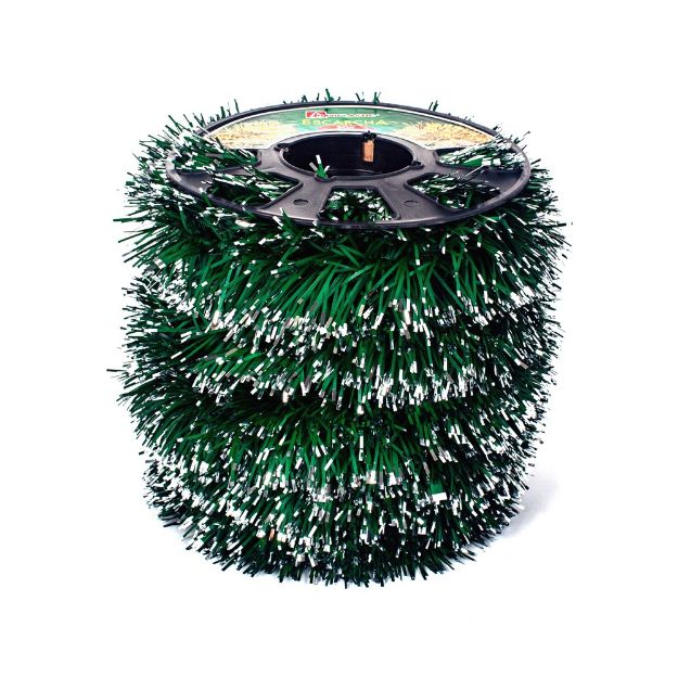 ROLLO ESCARCHA BOA VERDE C/BRILLOS  No.100 CON 20 M
