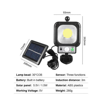 Lámpara de calle con sensor.