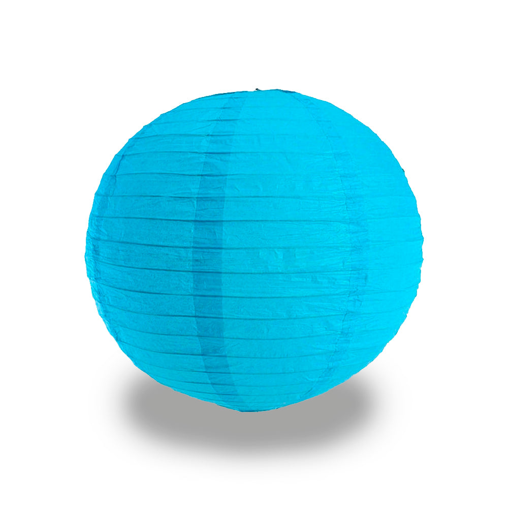 Pantalla Para Lámpara De Papel Hecha A Mano - Color Azul, 5 Niveles Plegables, 40x28x28 Cm | Diseño Asiático Retro Para Techo O Colgar, Papel Lokta De Nepal