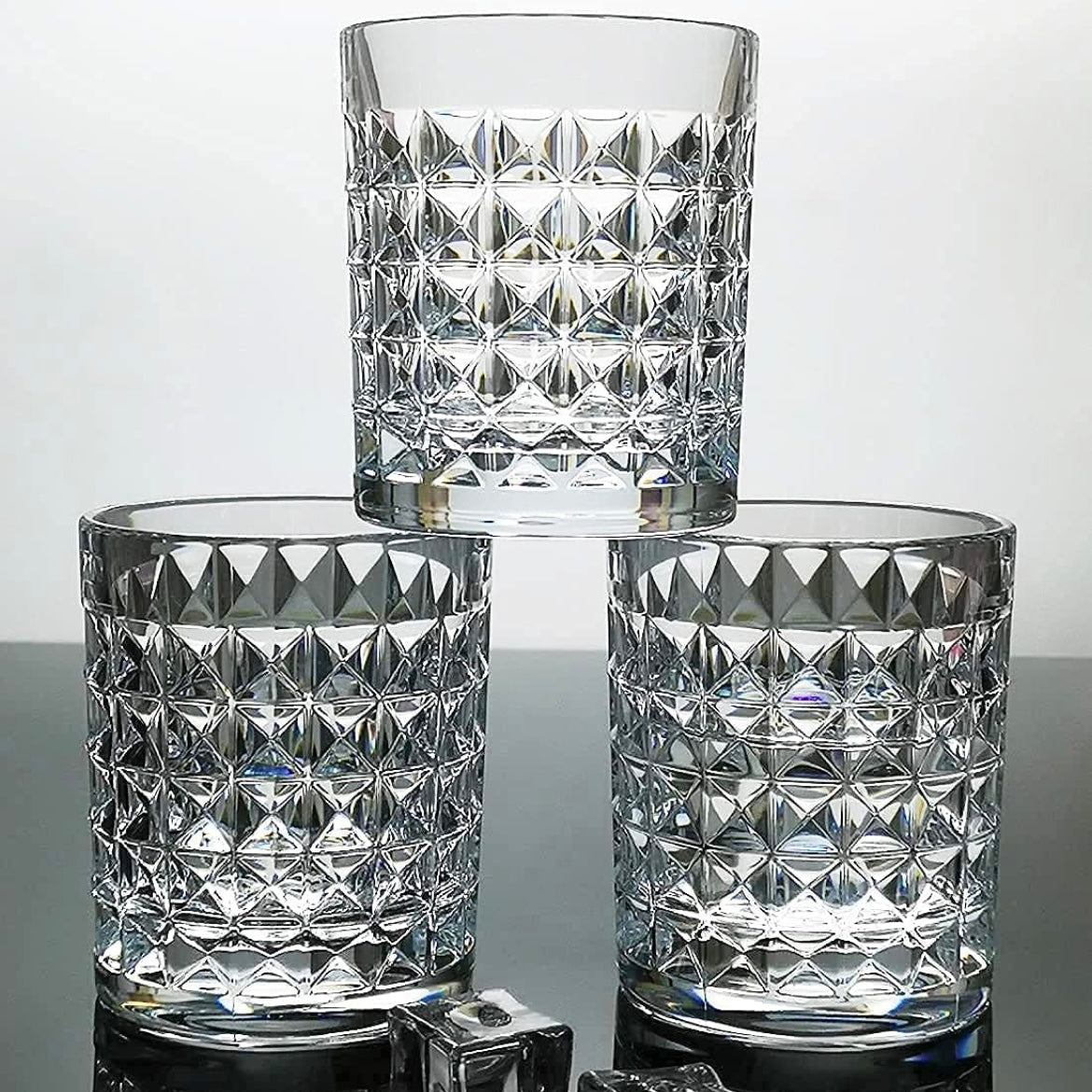 VASO CRISTAL PACK 6 AGUA DIAMANTE 260ML 2,40€