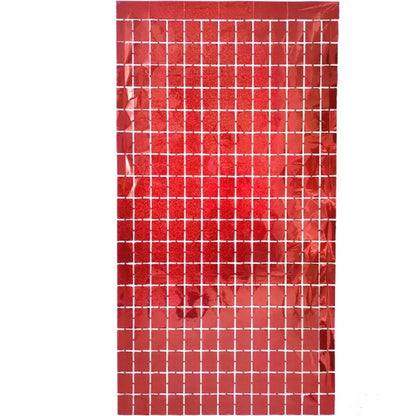 Cortina metálica Cuadrada Holográfica GZ-4519