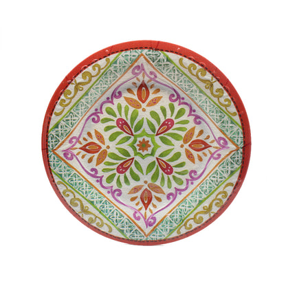 Plato mandala de colores