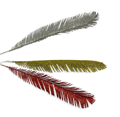 HOJA CON GLITTER 58CM GZ-6065