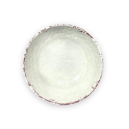 Plato de melamina blanco diseño tipo peltre GZ-5522/23/24