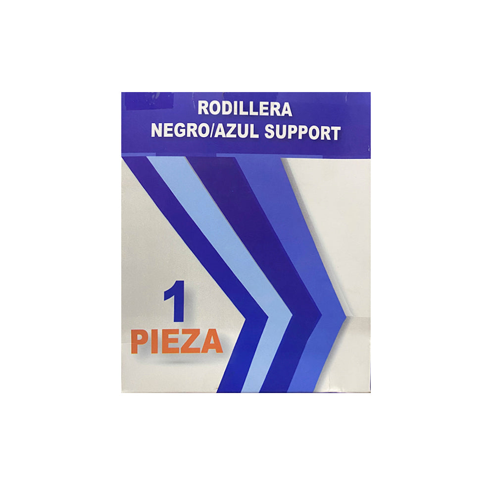 Rodillera negra/azul support