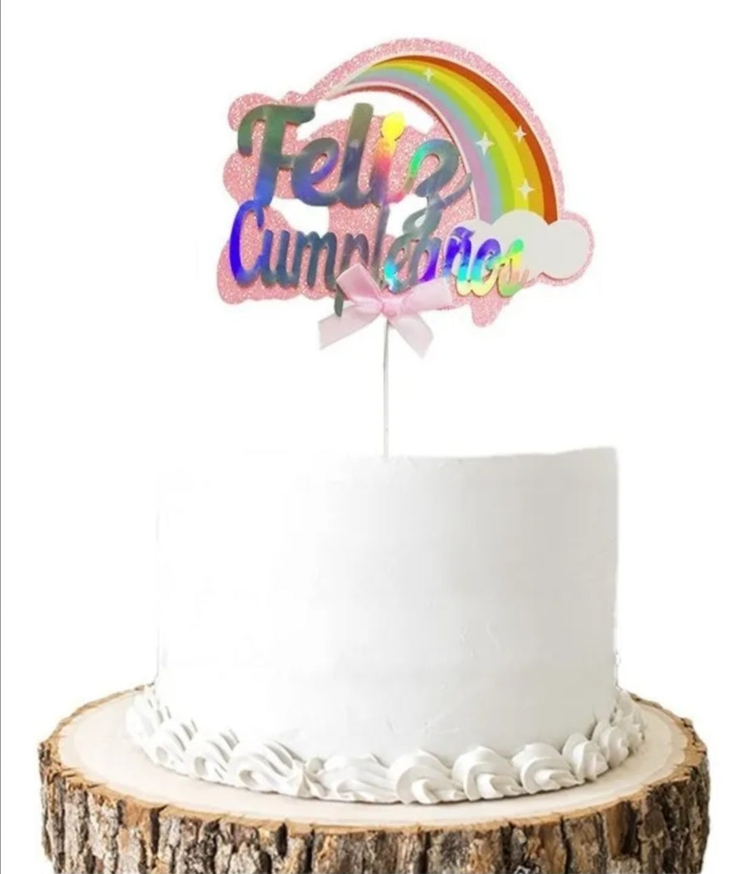 Cake topper Feliz Cumpleaños