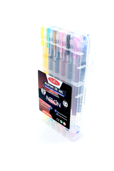 Estuche de plumas de gel neon con aroma IND-0078