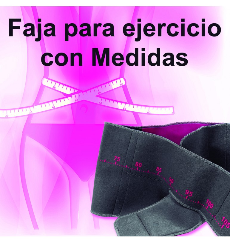 Faja para ejercicio con medidas