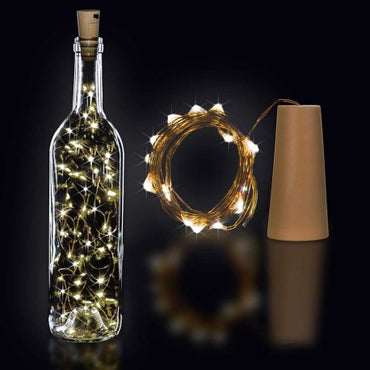 TAPON DE BOTELLA CON SERIE DE LED'S JU-C0903